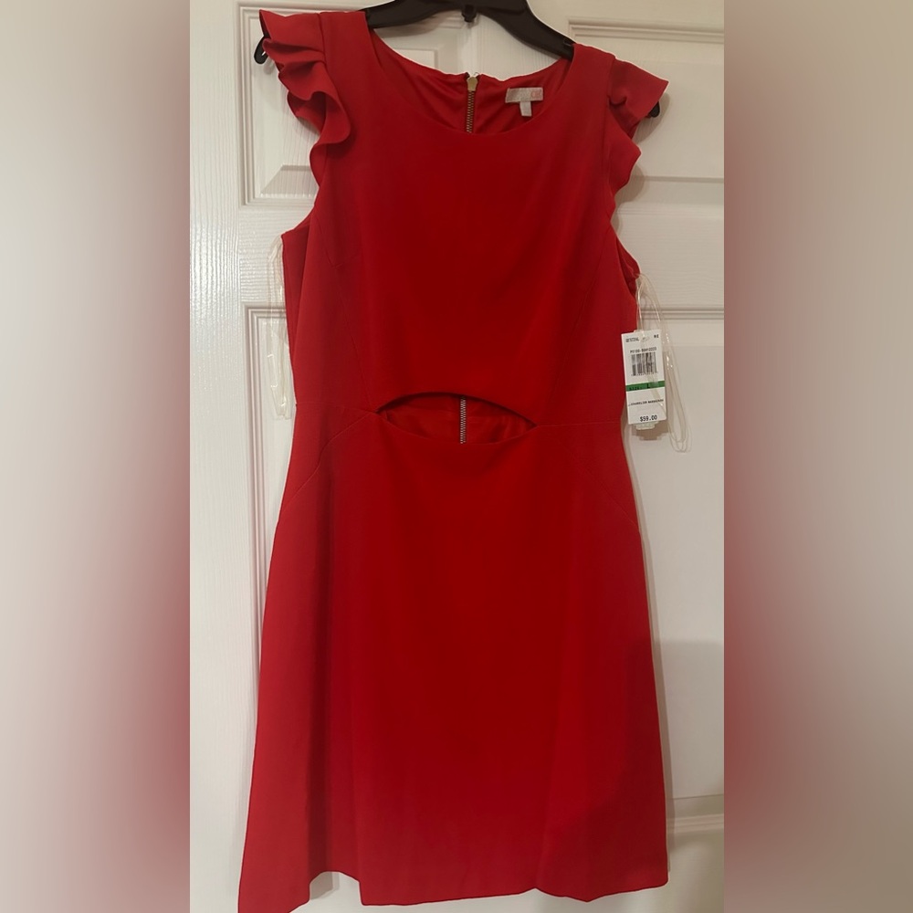 NWT GB red cutout dress